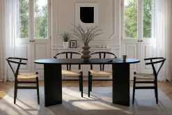 Sablin Esstisch | 100% MELAMIN | Holz Schwarz