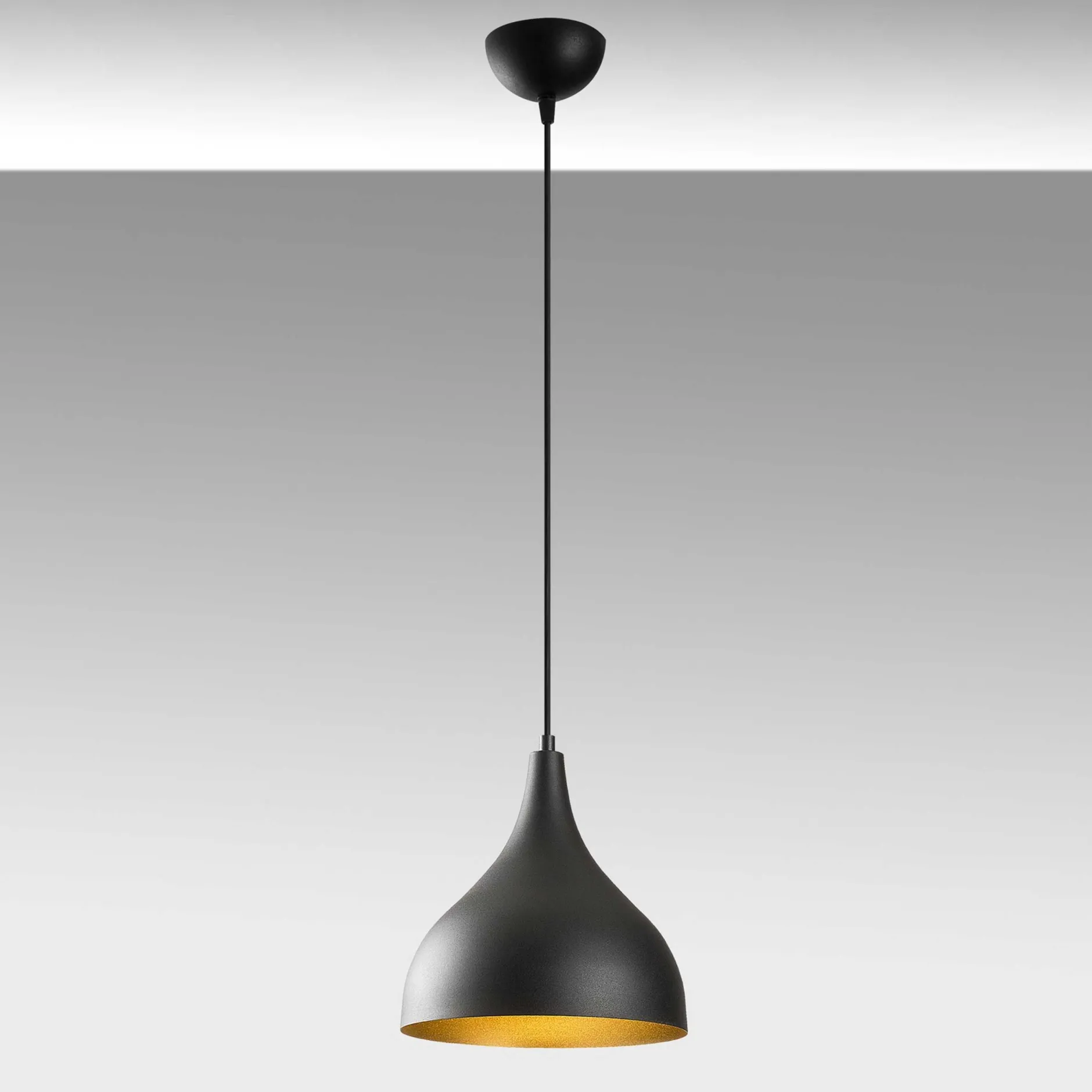 Sağlam Kronleuchter | METALLGEHÄUSE | Schwarz, Gold