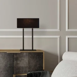 Salihini Tischlampe | METALLGEHÄUSE | Schwarz