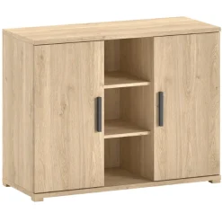 SammieBabyzimmer : Ausziehbett, Kommode mit Wickeltisch, Kleiderschrank - Eichendekor