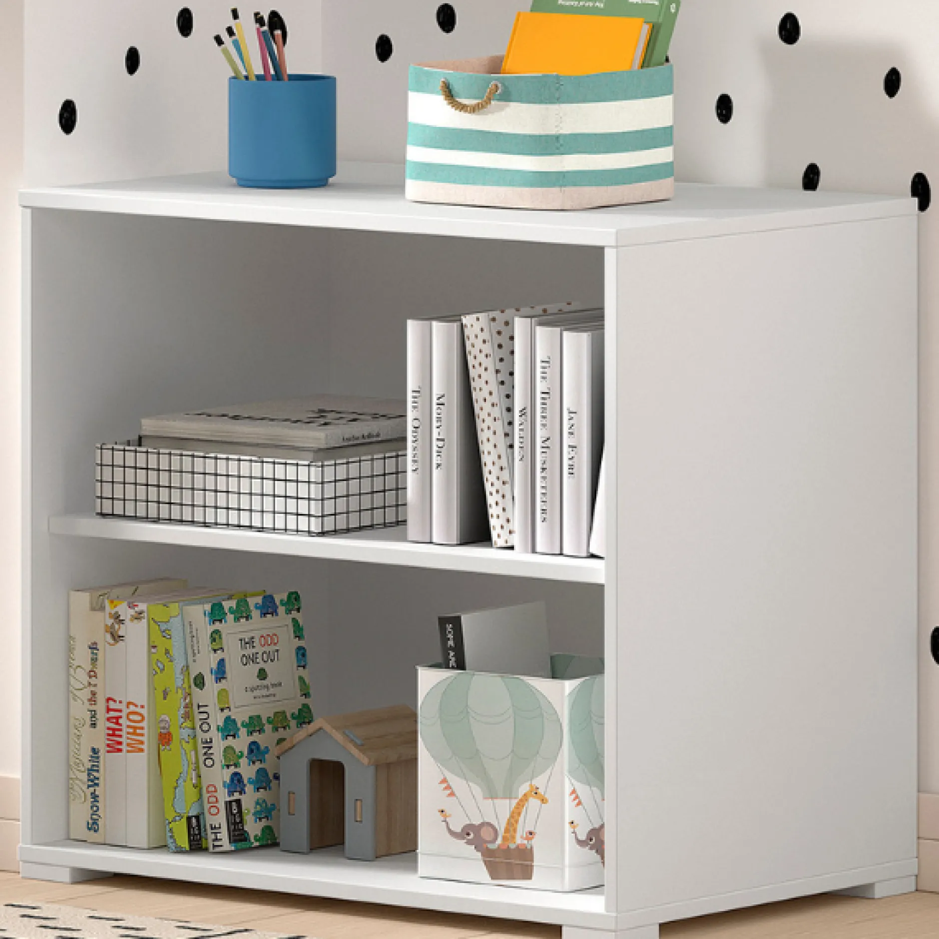 Sammie Bücherregal 68x43x62cm - mit 1 Fachboden - weiß
