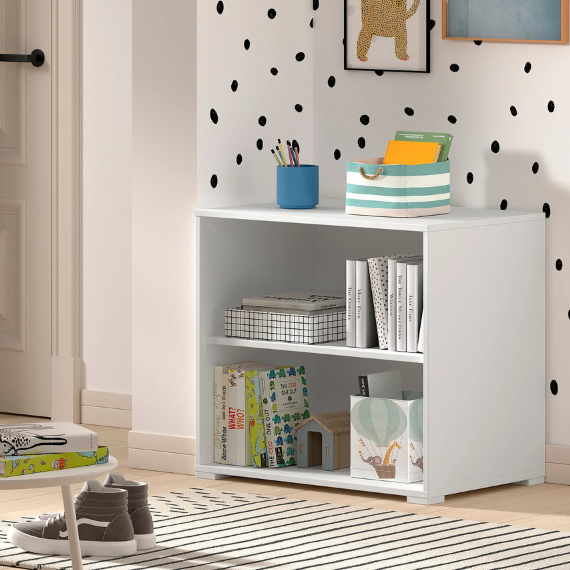 Sammie Bücherregal 68x43x62cm - mit 1 Fachboden - weiß