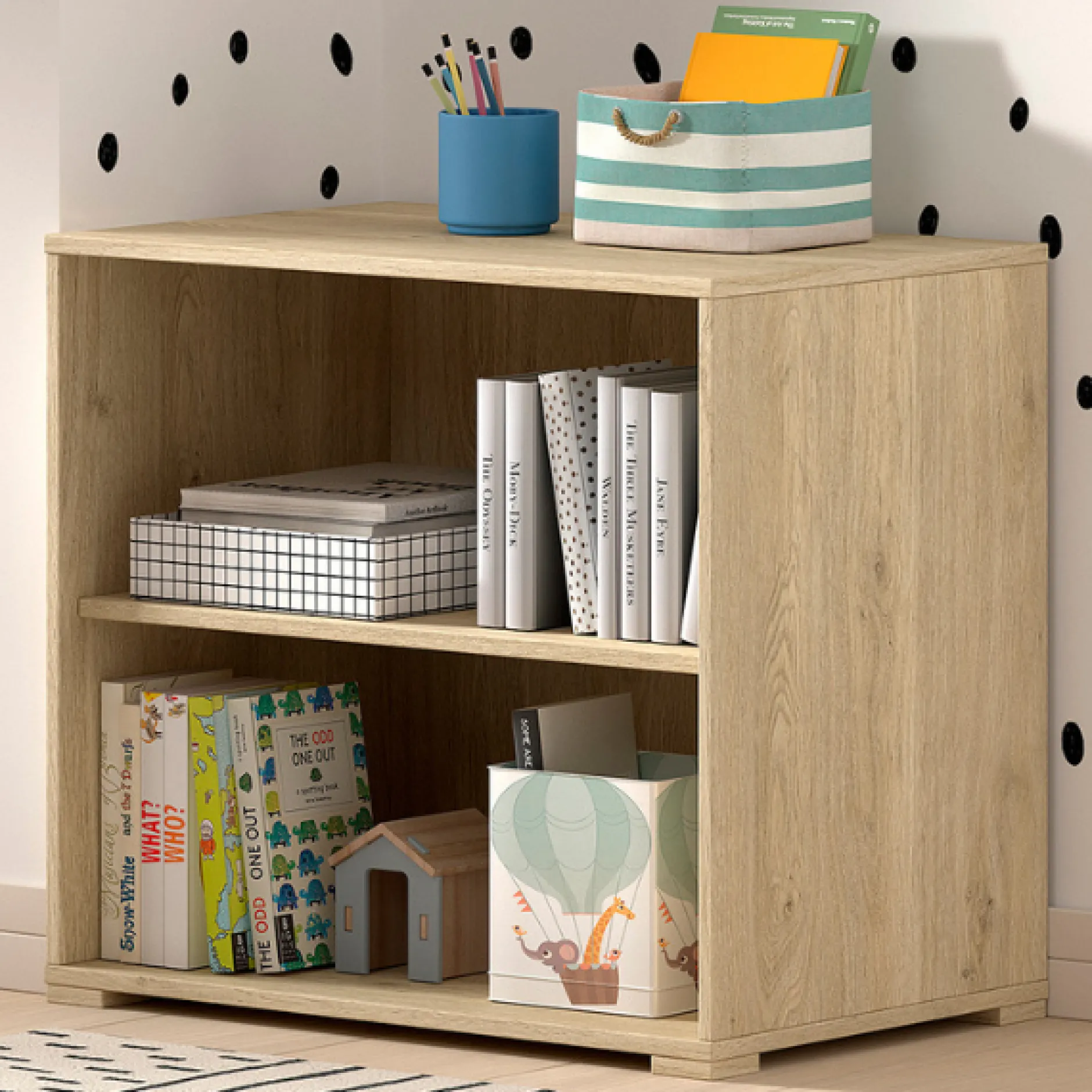 Sammie Bücherregal 68x43x62cm - mit 1 Fachboden - Eiche Dekor
