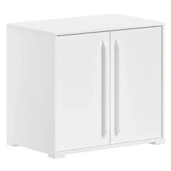 Sammie Halbhohes Bett 90x200cm - mit Schreibtisch und Kommode - weiß