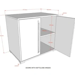 Sammie Halbhohes Bett 90x200cm - mit Schreibtisch und Kommode - weiß