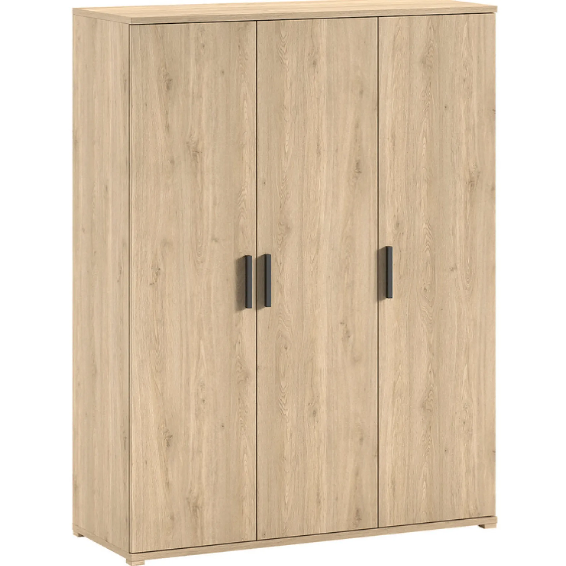 SammieJugendzimmer : Bett 90x200cm, Nachttisch, Kleiderschrank, Kommode - Eichendekor