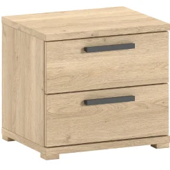 SammieJugendzimmer : Bett 90x200cm, Nachttisch, Kleiderschrank - Eiche Dekor