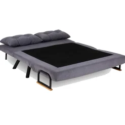 Sando 2-Sitzer-Schlafsofa | Metallrahmen | Grau