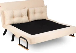 Sando 2-Sitzer-Schlafsofa | Metallrahmen | Creme