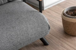 Sando 1-Sitzer-Schlafsofa | Metallrahmen | Hellgrau