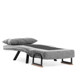 Sando 1-Sitzer-Schlafsofa | Metallrahmen | Hellgrau