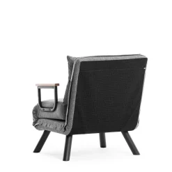 Sando 1-Sitzer-Schlafsofa | Metallrahmen | Hellgrau
