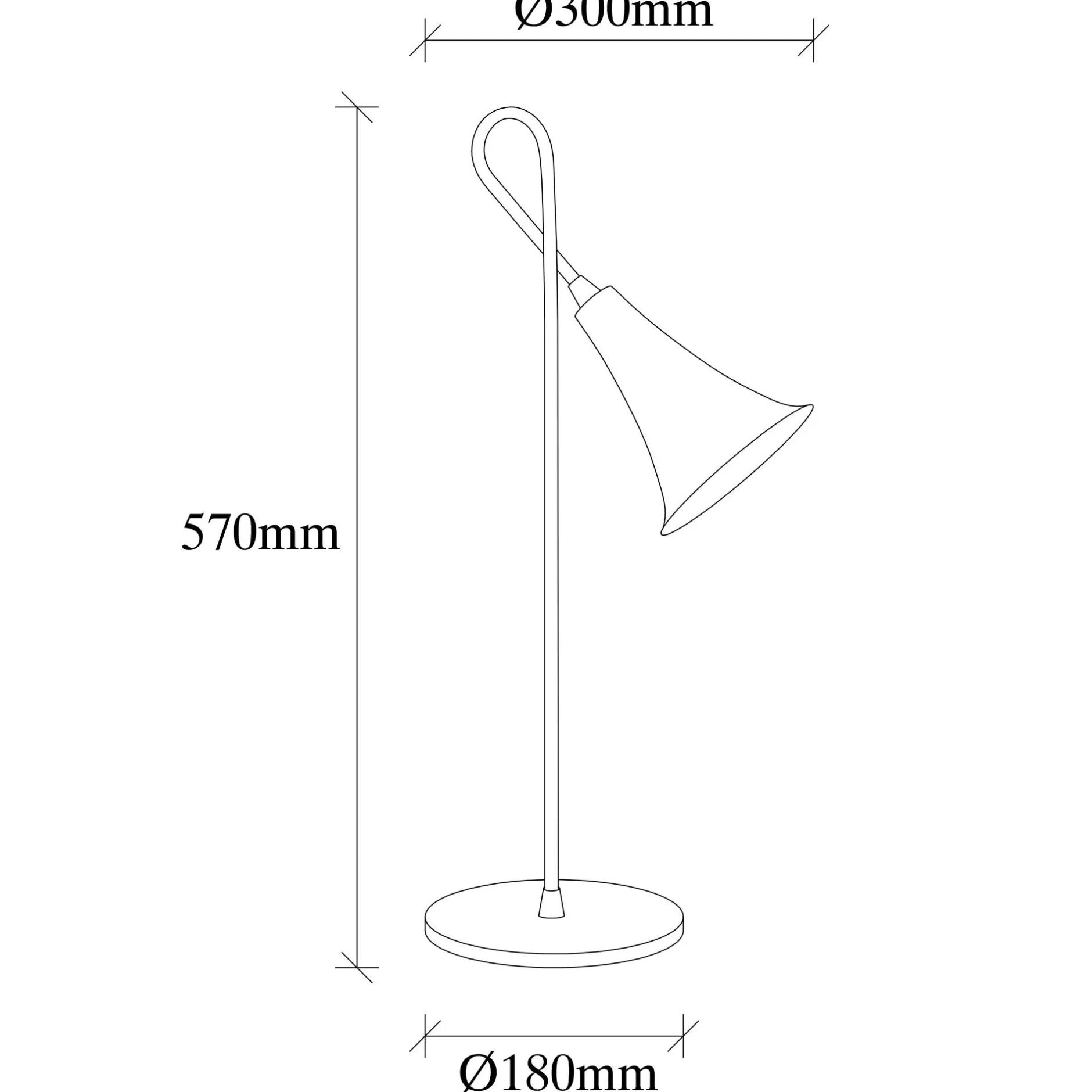 Sarmal Tischlampe | EISENKÖRPER | Gold