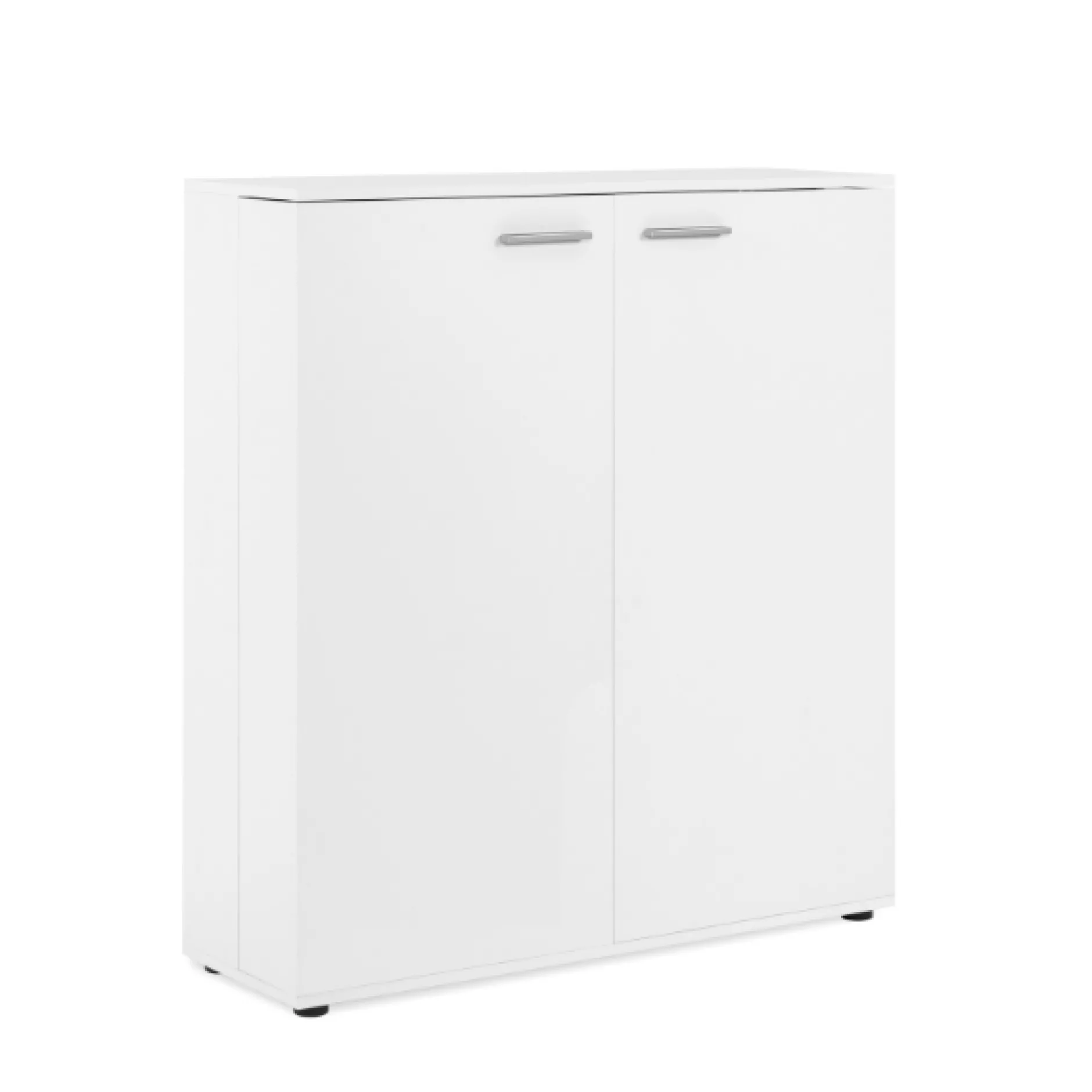 Satinweißer Schuhschrank