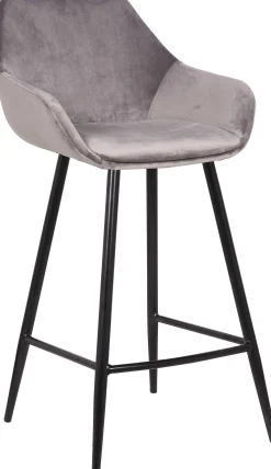 Satz von 2 Barhockern Amman 65cm - grau