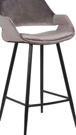 Satz von 2 Barhockern Erika 65cm - grau