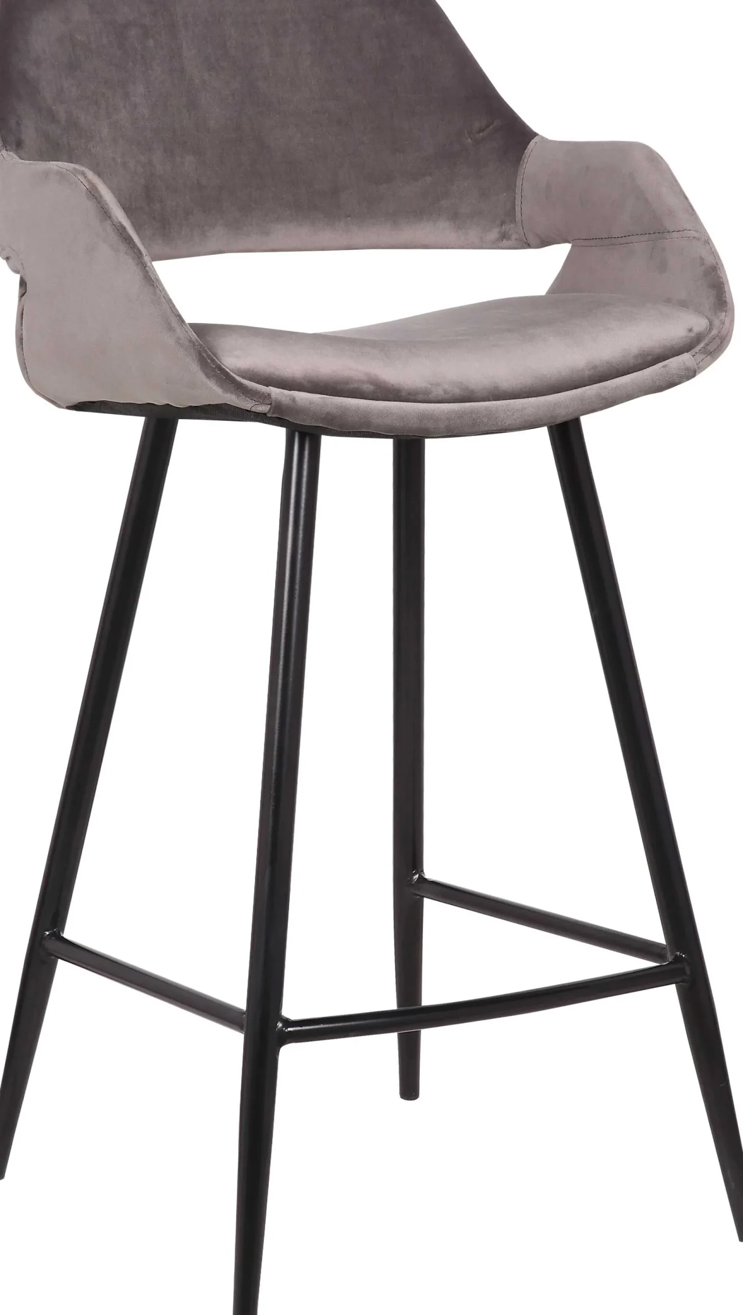 Satz von 2 Barhockern Erika 65cm - grau