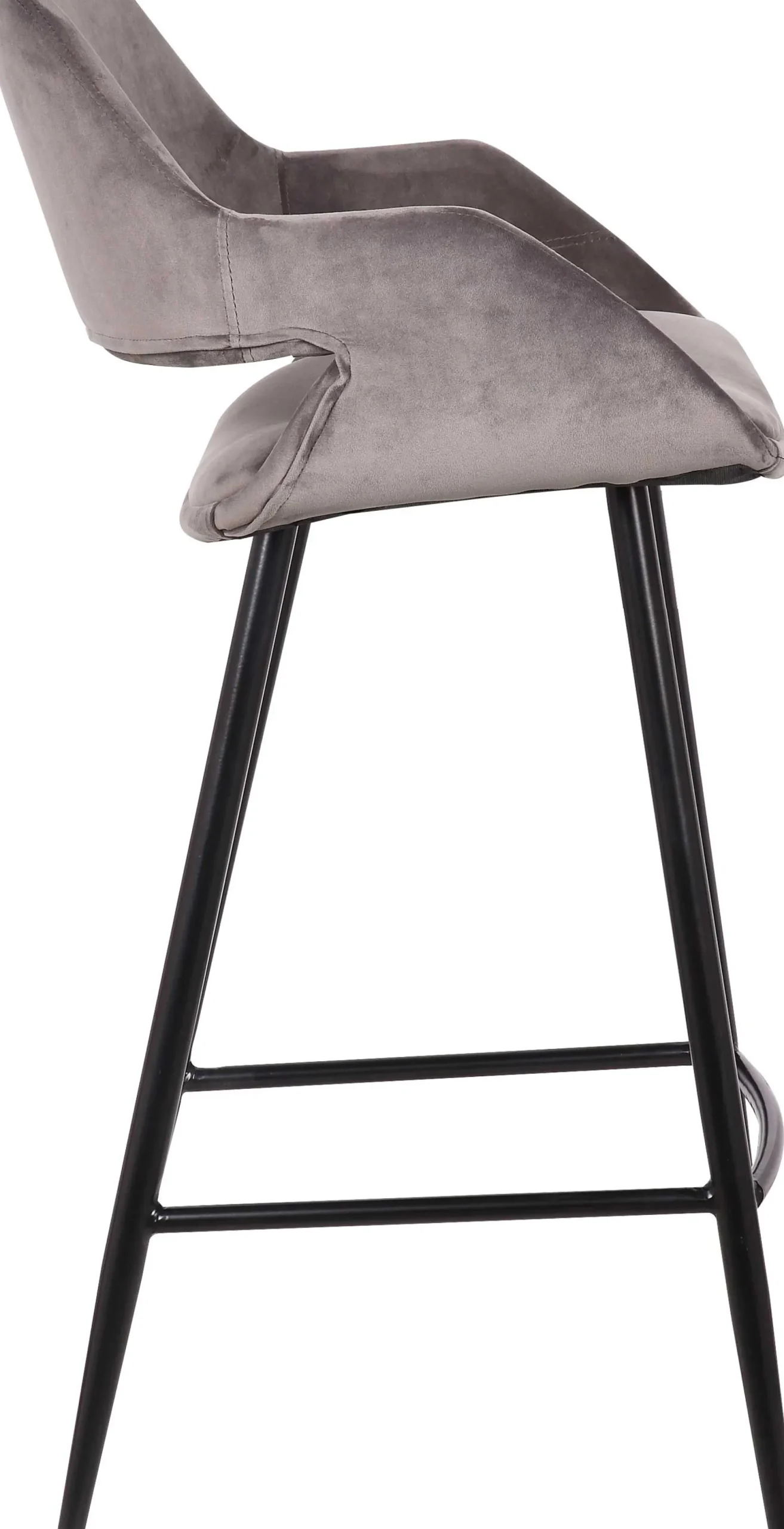 Satz von 2 Barhockern Erika 65cm - grau