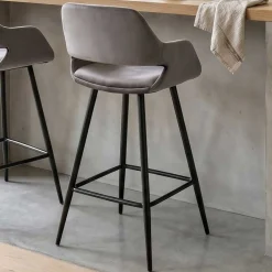 Satz von 2 Barhockern Erika 65cm - grau