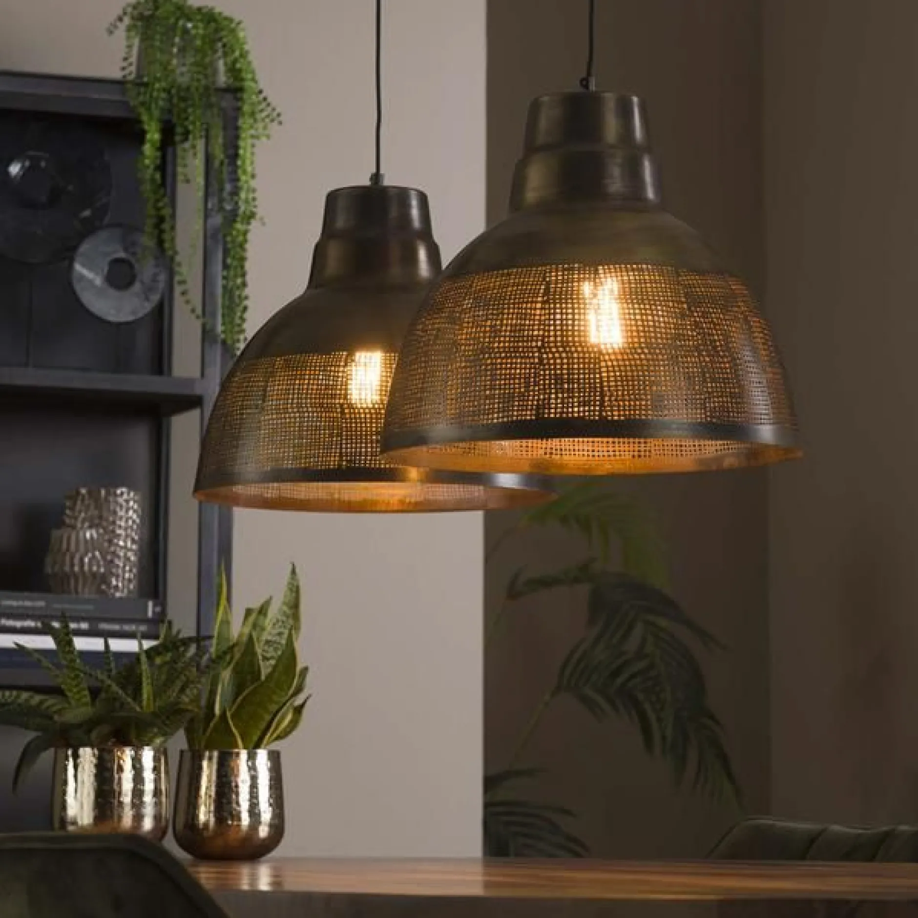 Scarletta Hängelampe ø38 cm-antike Bronze
