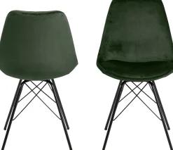 Schalensitz Irma aus Samt - waldgrün/schwarz