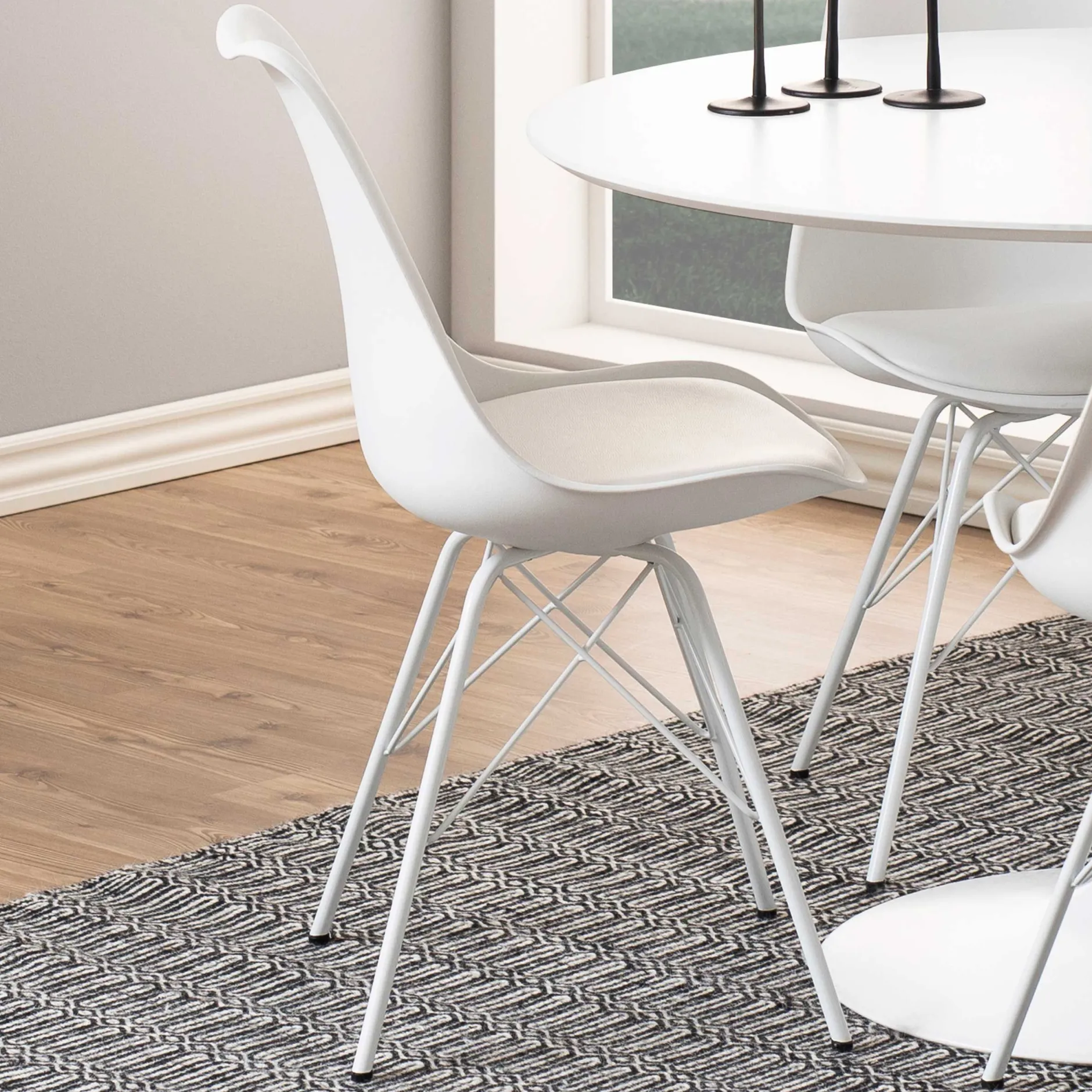 Schalenstuhl Irma - weiß