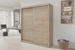 Schiebetürenschrank 'Mike' - Sonoma-Ausführung | H197,5 x B182,5 x T52,5 cm