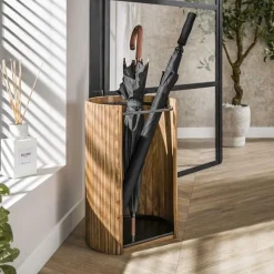 Schirmständer Welle - 33x28x50cm - Mangoholz massiv