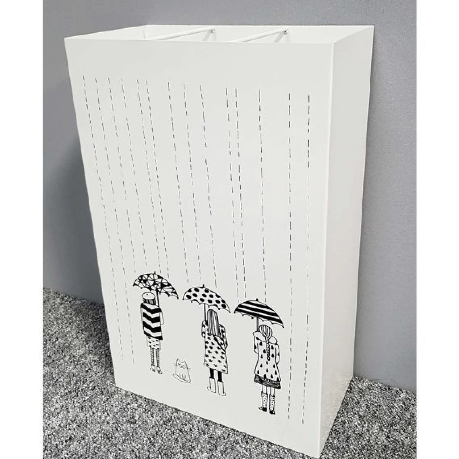 Schirmständer | 30 x 16 x 48 cm | Weiß