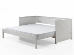 Schlafsofa Pepin ausziehbar Kiefernholz - weiß