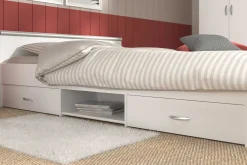 Schlafzimmerset Alma | Doppelbett, zwei Nachttische, Kleiderschrank