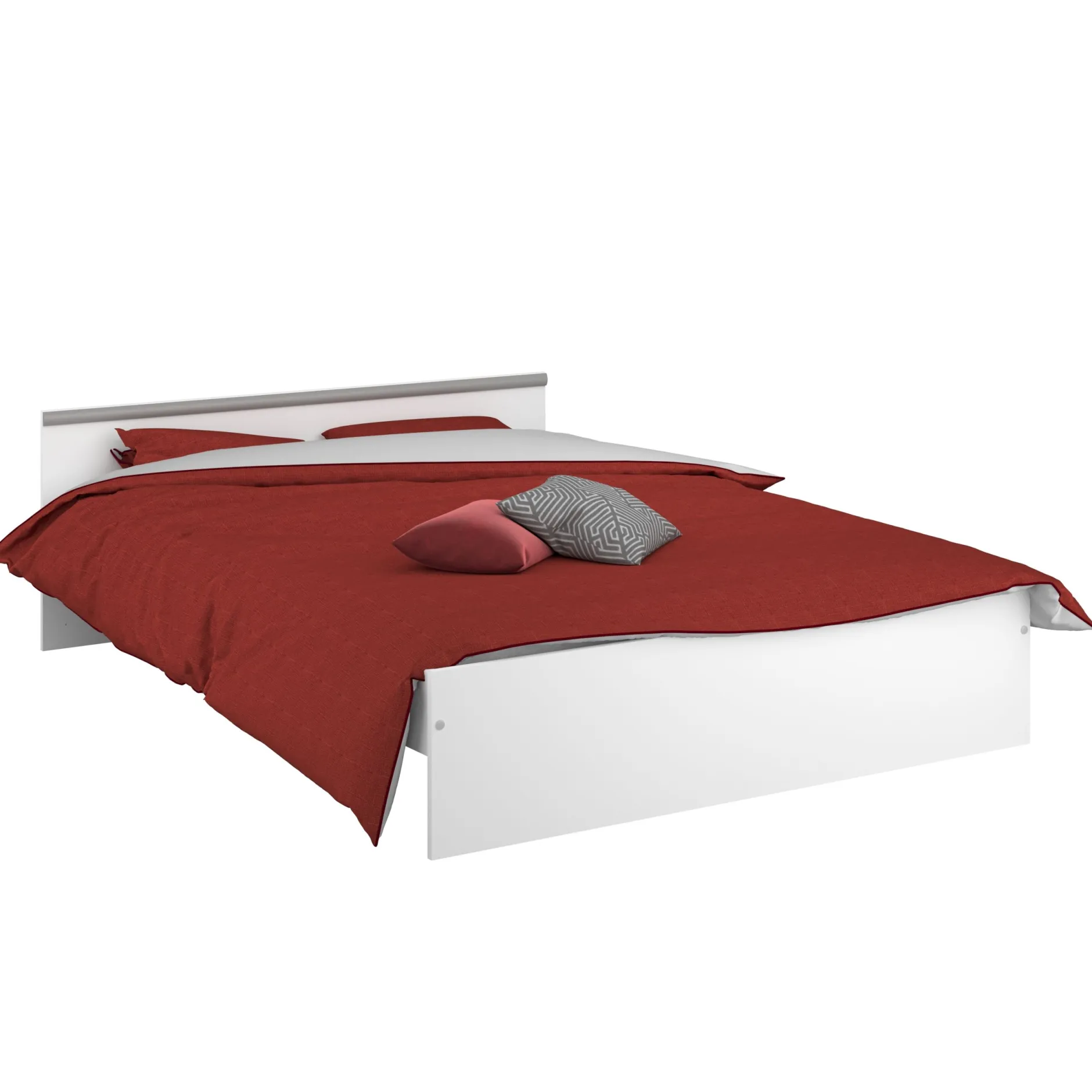 Schlafzimmerset Alma | Doppelbett, zwei Nachttische, Kleiderschrank