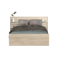 Schlafzimmerset Escale | Französisches Bett, Nachttischschubladen-Set