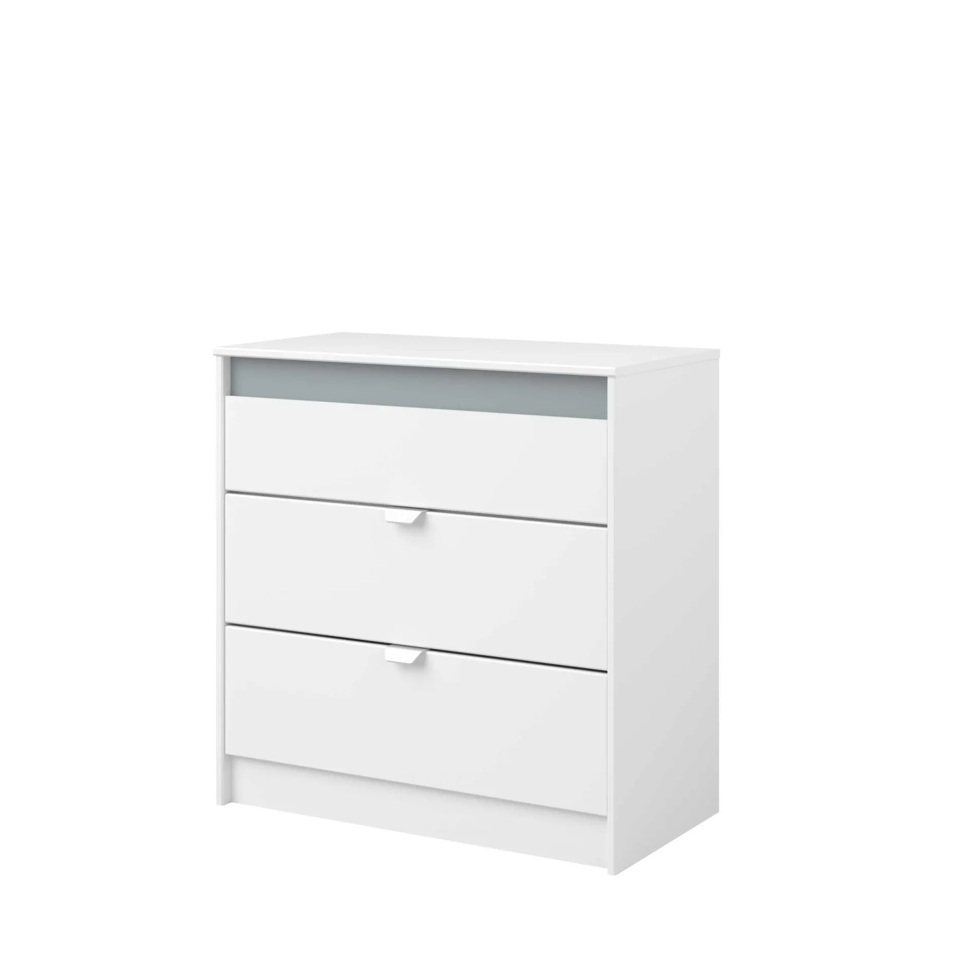 Schlafzimmerset Rue | Halbhochbett, Kleiderschrank, Kommode und Schreibtisch