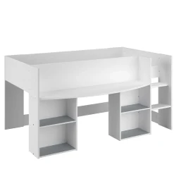 Schlafzimmerset Rue | Halbhohes Bett und Kleiderschrank
