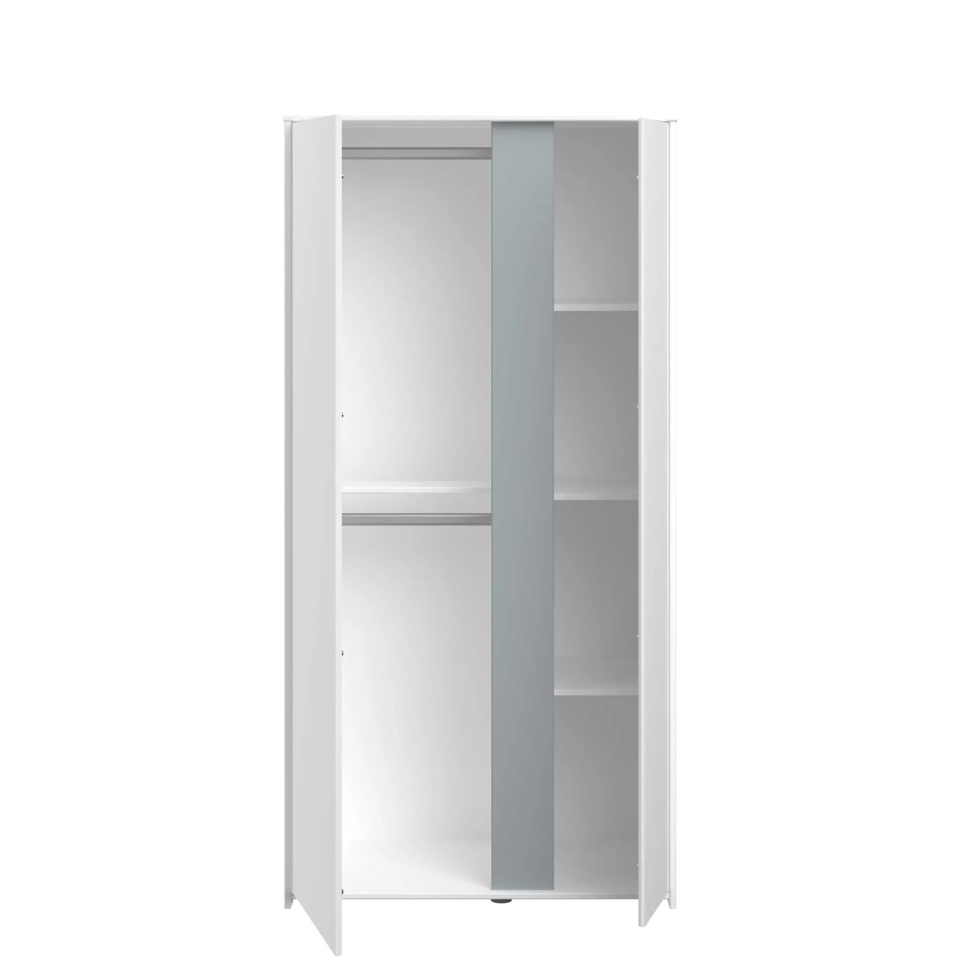 Schlafzimmerset Rue | Halbhohes Bett und Kleiderschrank