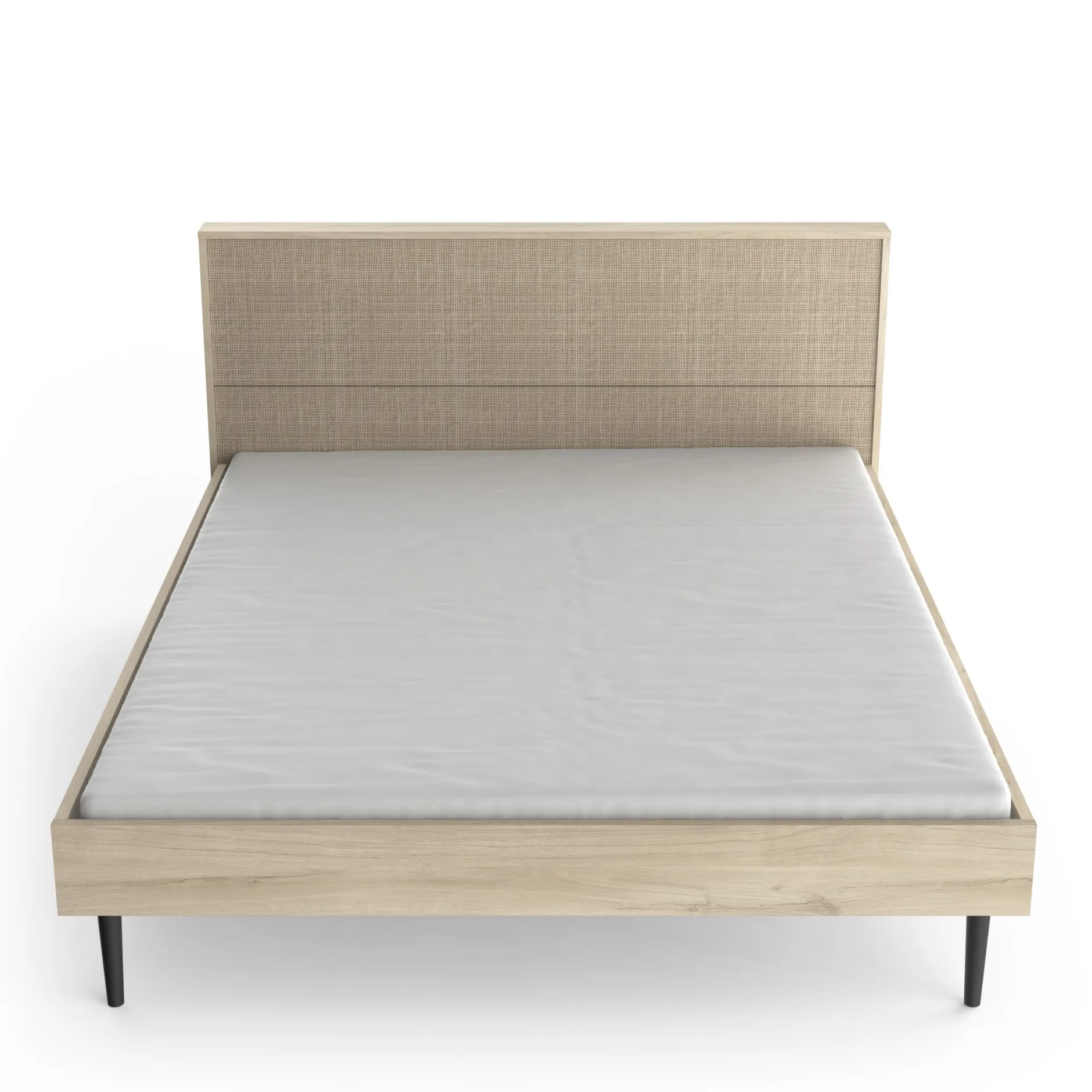 Schlafzimmerset Sayuri | Doppelbett, Nachttisch, Kleiderschrank | Kronberg Oak Design
