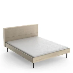 Schlafzimmerset Sayuri | Doppelbett, Nachttisch, Kleiderschrank | Kronberg Oak Design