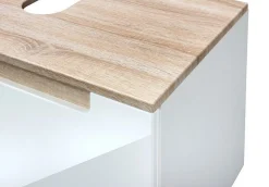 Schrank für Waschtisch Siena 60cm - weiß/braun