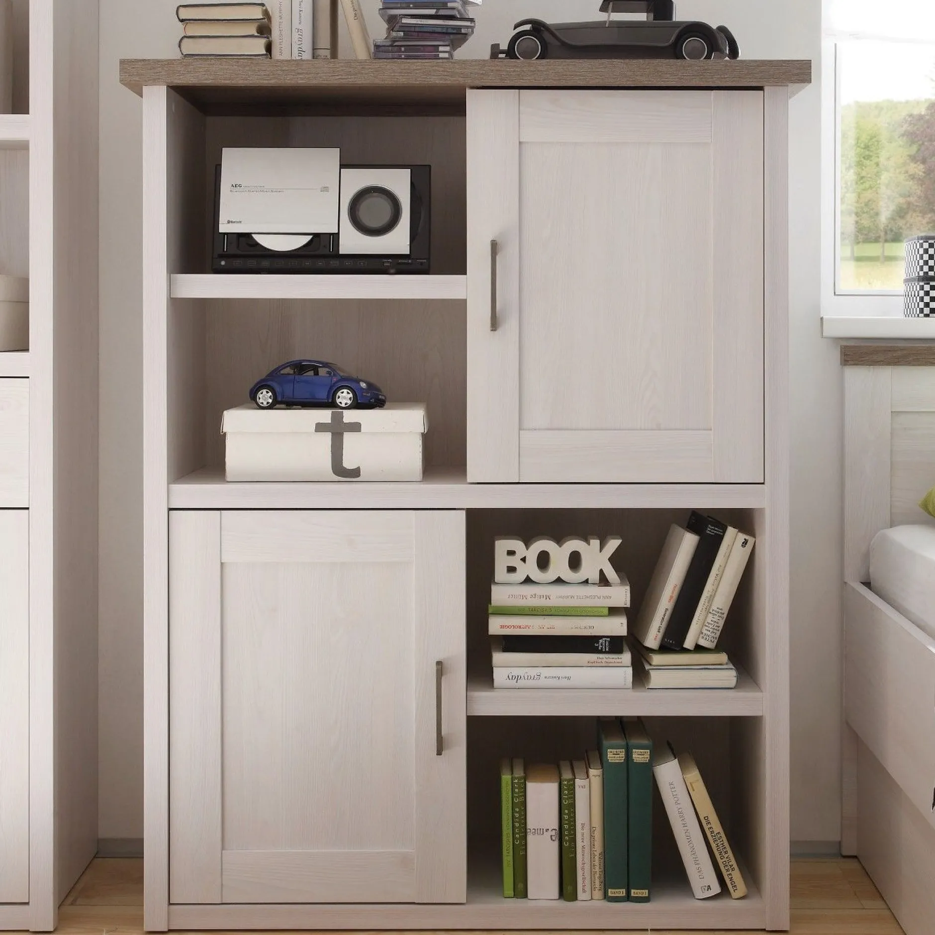 Schrank Larnaca 106cm mit 2 Türen - weiß