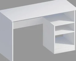 Schreibtisch Bahar - 100% MELAMINE - Weiß - 120 x 74 x 50 cm