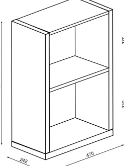 Schreibtisch Beau - 200x47x76cm - mit Ablagefläche - weiß