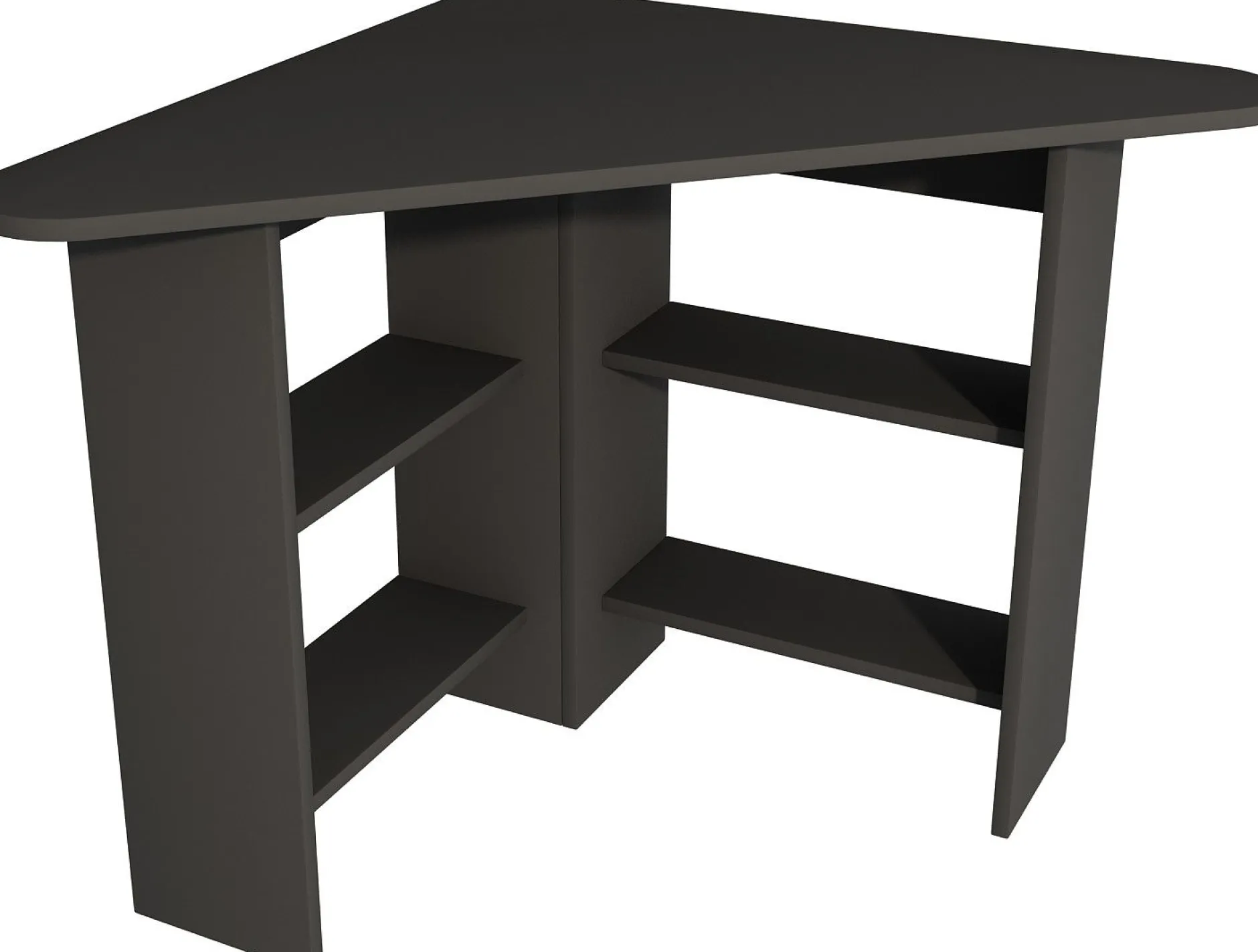 Schreibtisch Corner - 100% MELAMINE - Anthrazit - 80 x 73,8 x 80 cm