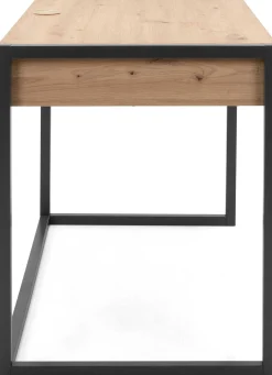 Schreibtisch Damon 120cm 2 Schubladen - Eiche/anthrazit