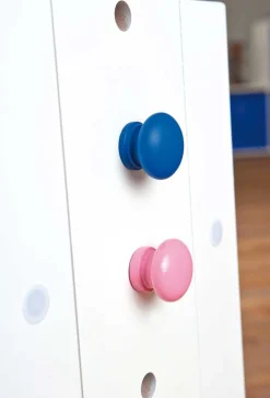 Schreibtisch Dana mit kippbarer Tischplatte - Blau/Rosa