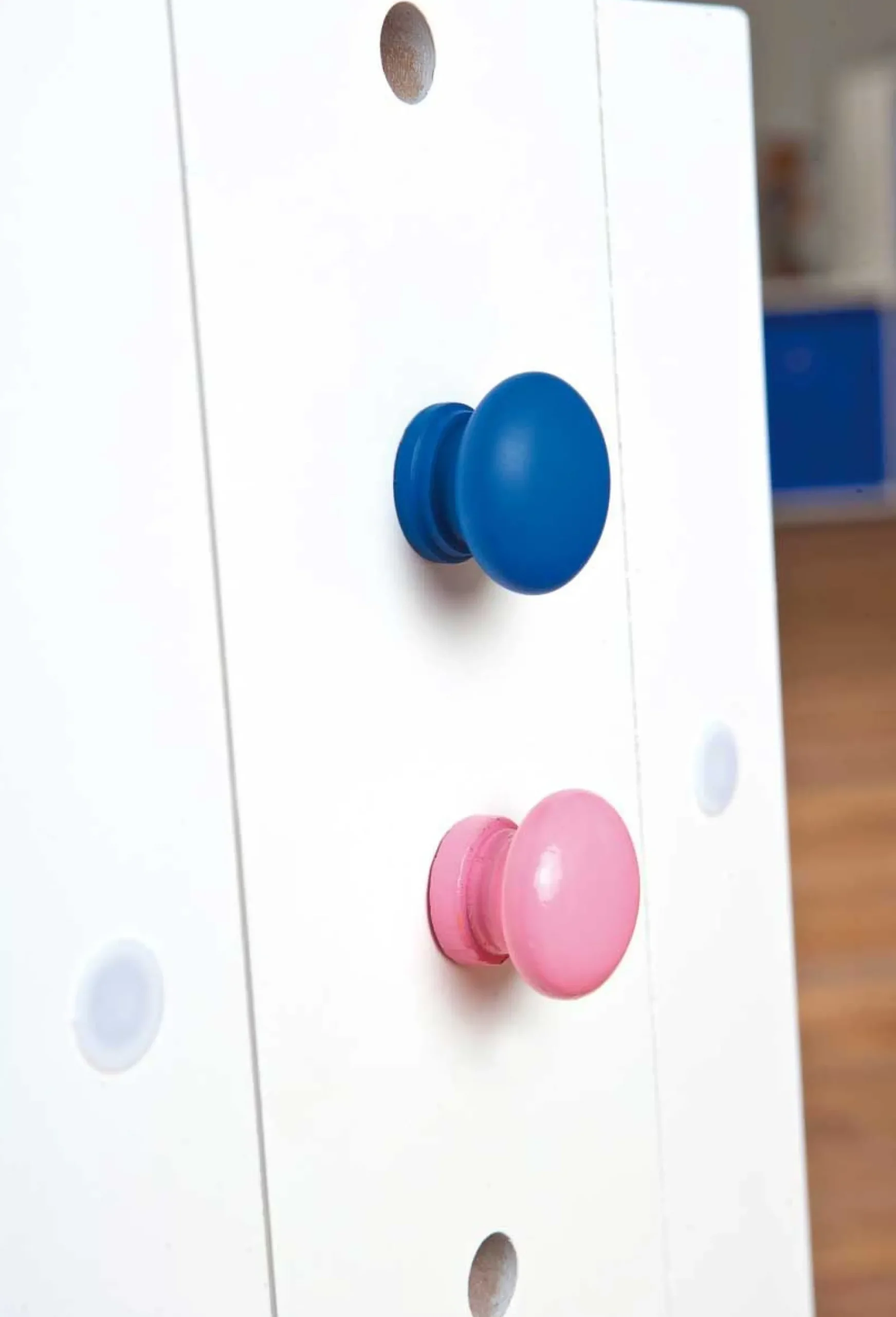 Schreibtisch Dana mit kippbarer Tischplatte - Blau/Rosa