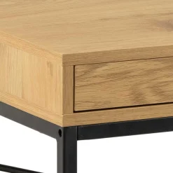 Schreibtisch Dover mit Schublade - Wildeiche/schwarz