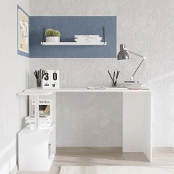 Schreibtisch Gelincik - 100% MELAMINE - Weiß - 130 x 74 x 94 cm