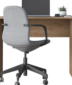 Schreibtisch HA114 - 100% MELAMINE - Nussbaum - 90 x 73 x 40 cm