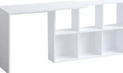Schreibtisch Jack - 100% MELAMINE - Weiß - 74 x 145 x 45 cm